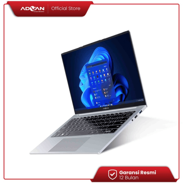 ADVAN Notebook Laptop Workpro Intel I5 14'' FHD IPS 8GB 256GB Win 11 - Grey - Image 9
