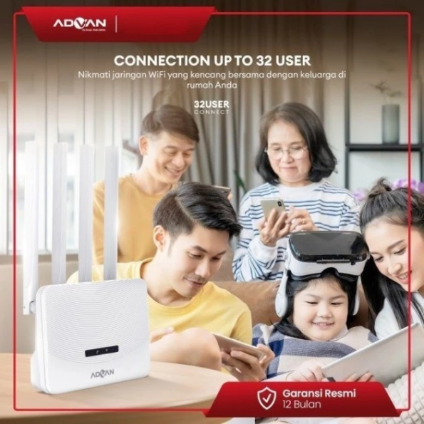 Advan Telkomsel Home Router Orbit Star A2 Modem Router 4G WiFi Hi - Image 2