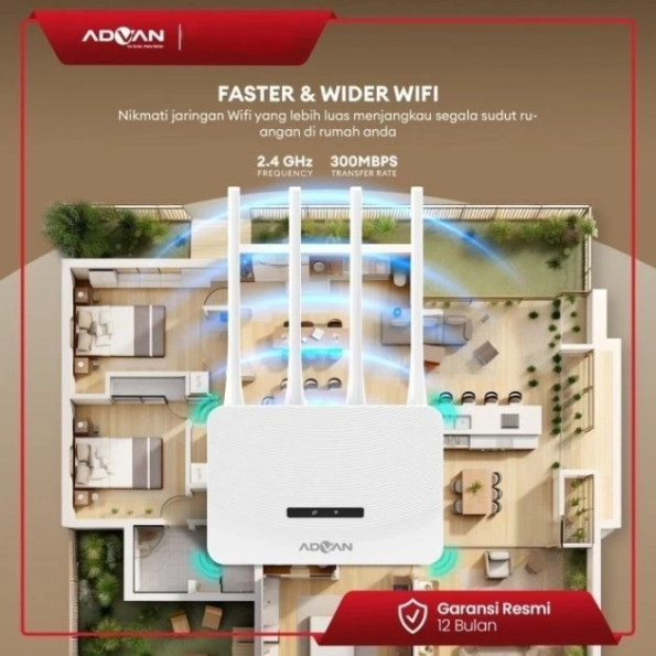 Advan Telkomsel Home Router Orbit Star A2 Modem Router 4G WiFi Hi - Image 4